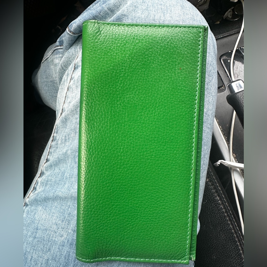 Vibrant Green Genuine Leather Wallet
